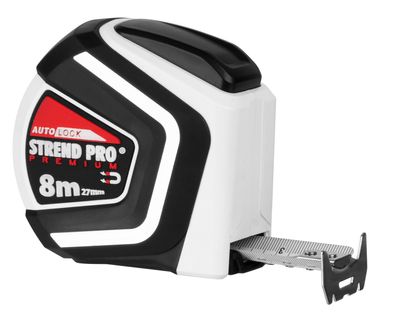 Bandmaß Strend Pro Premium 8 m, Rollbandmaß, Auto STOP, magnetisch