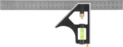 Winkel Strend Pro FSC-13, 300 mm, Schreinerwinkel, mit Wasserwaage
