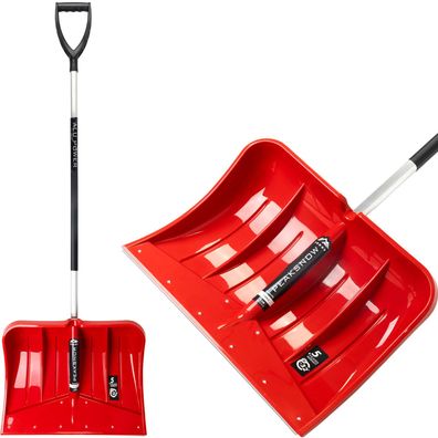 Schneeschieber DIABLO, 520x395/1550 mm, Metallleiste, ALU-Stiel, Farbmix, Demontiert