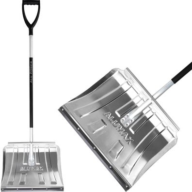 Schneeschieber ALUMAX S, 500x375/1505 mm, mit Griff, Gummileiste, ALU-Stiel