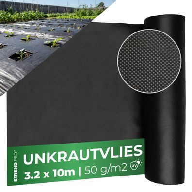 Textilie Garden B1303 3,2x10 m, Vlies, 50 g/m, 3% UV, schwarz
