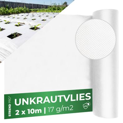 Textilie Garden B1106 2x10 m, Vliesstoff, 17 g/m, weiß