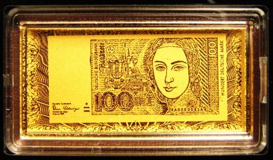 BRD. Goldnote 100 DM. Feingold 1/200 oz