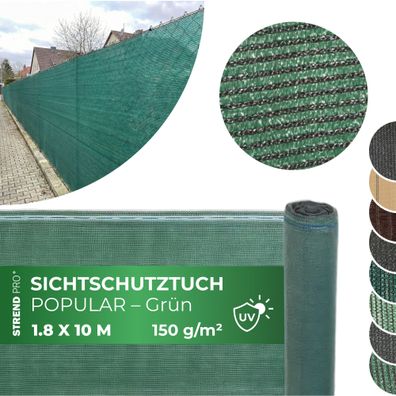Gewebe, schattenspendend Popular. NET, 1, 8x10 m, HDPE, UV, 150 g m2, 90