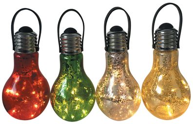 Glühbirne Stella, 9x18 cm, 5 Led, 1xAA, ohne Batterie, Packung 24 Stk