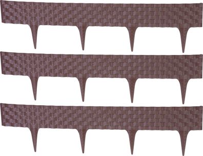 Palisade RattanPalisade L-2, 40 m, Dunkelbraun, Pack. 3 Stk., 820x95 200
