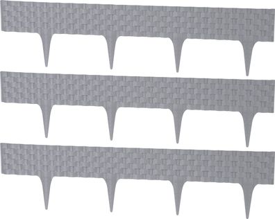 Palisade RattanPalisade L-2,40 m, Graphit, Pack. 3 Stk., 820x95/200 mm, UV