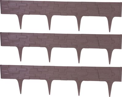 Palisade StonePalisade L-2, 37 m, Dunkelbraun, Pack. 3 Stk., 790x95 200