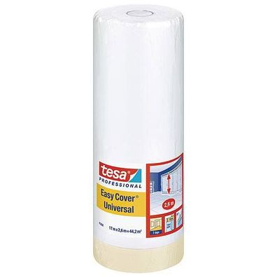 Abdeckfolie tesa® Pro Easy Cover® Universal, 2600 mm, L-17 m, Malerfolie, mit