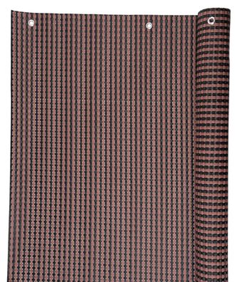 Sichtschutz Polyratan 77 0, 9x3 m, UV, 800 g m2, braun-schwarz