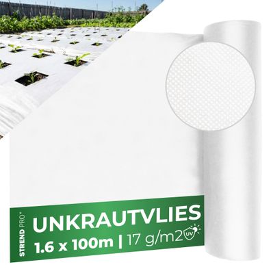 Textilie Garden B4405 1,6x100 m, Vlies, 17 g/m, weiß, Rolle