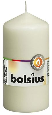 Kerze Bolsius Pillar, 120/60 mm, Weihnachten, zylindrisch, creme