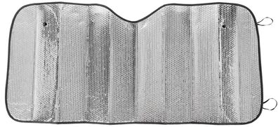 Windschutzscheibenabdeckung Auto 60x130 cm, mit Saugnäpfen, innen, Alu