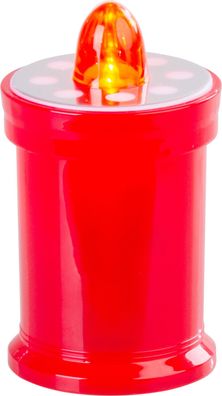 Kerze MagicHome TG-18, LED, für Grab, rot, 11 cm, (inkl. 2xAA)