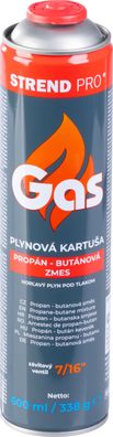 Kartusche Strend Pro, 600 ml, 338 g, Propan-Butan, Standardgewinde —