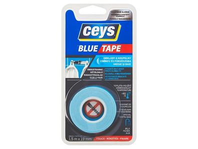 Band Ceys Blue tape, doppelseitiges Band, Klebe-, 1,5 m x 19 mm