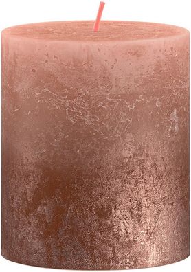 Kerze Bolsius Rustic, zylindrisch, Weihnachten, Sunset Creamy Caramel+ Copper
