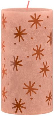 Kerze Bolsius Rustic, zylindrisch, Weihnachten, Creamy Caramel, 130/68 mm