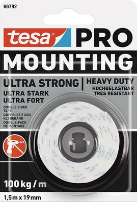 Klebeband tesa® Mounting PRO Ultra Strong, Montageband, doppelseitig