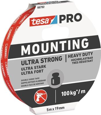 Klebeband tesa® Mounting PRO Ultra Strong, Montageband, doppelseitig