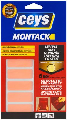 Band Ceys Montack KLEBT ALLES, Montage-, Streifen, 10 Stk