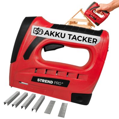 Elektrotacker Strend Pro J-126, 3, 6 V, Li-ion, Klammern 6-10 mm, Nägel