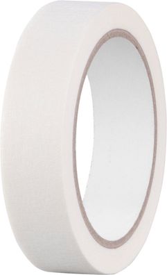 Band Strend Pro, 25 mm, L-25 m, Krepp, Malerband, Abdeckband, klebend, weiß