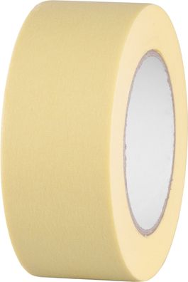 Band Strend Pro, 50 mm, L-50 m, 80°C, Malerband, Abdeckband, klebend, gelb