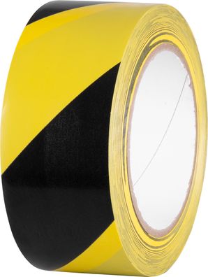 Band Strend Pro, 50 mm, L-33 m, PVC, klebend, Warnband, gelb/schwarz
