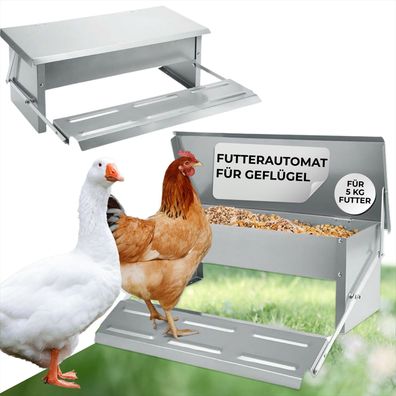 Futterautomat Strend Pro, für Geflügel, automatisch, Trittfutterautomat