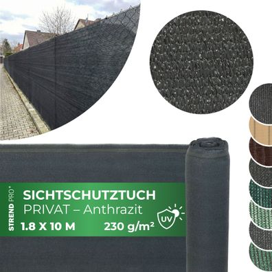 Sichtschutzgewebe PRIVAT. NET 1, 8x10 m, Netz, HDPE, UV, 230 g m2, 95