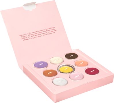 Set Bolsius, Teelichter im Glas, Weihnachten, Duftmix, 9 Stk
