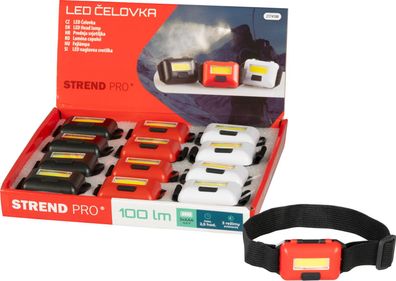 Stirnlampe Strend Pro Headlight, COB LED, 3xAAA, 6x4x1, 8 cm, Farbmix