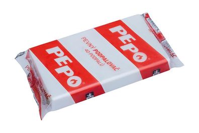 Anzünder PE-PO®, fest, 40 Anzündungen, für Grill, Öfen, Kamine, Backöfen —