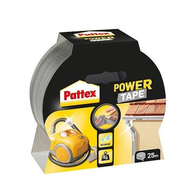 Band Pattex® Power Tape, klebend, 50 mm, L-25 m, silber