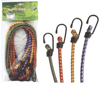 Gummispanner Strend Pro LB345, 8 mm, 4x 100 cm, mit Stahlhaken, Traglast
