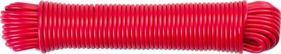 Wäscheleine Cloth-Line L-20 m/4 mm, PVC, rot