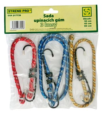 Gummispanner Strend Pro LB349, 8 mm, 1x 30-45-60 cm, mit Stahlhaken