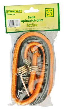 Gummispanner Strend Pro LB342, 8 mm, 2x 100 cm, mit Stahlhaken