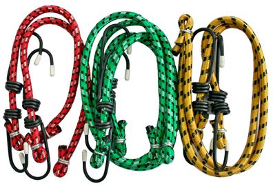 Gummispanner Strend Pro LB332, 8 mm, 2x 30-50-60 cm, mit Stahlhaken
