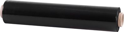 Folie Stretch, 500 mm, 23 µm, schwarz, Verpackungs-, Wickelfolie L-250 m
