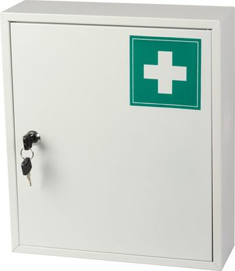Erste-Hilfe-Kasten MEDIC, 31x10x36 cm, Wandmontage, Metall