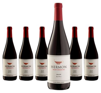 6 x Golan Heights Winery Hermon Mount Hermon Red – 2024