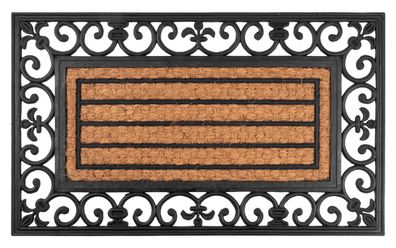 Fußmatte MagicHome RBP 156, für die Tür, Ornament, 45x75 cm, Gummi/Panama