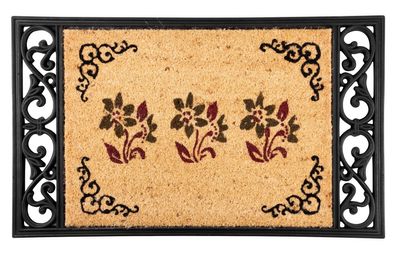 Fußmatte MagicHome RCP 126, für die Tür, Country, 45x75 cm, Gummi
