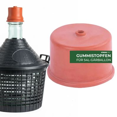 Stopfen Ferrari 13220 - 75 mm, Gummi, für Gärröhrchen, 54 Lit