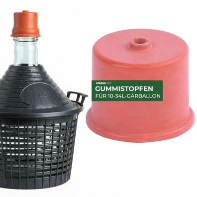 Stopfen Ferrari 13190 - 50 mm, Gummi, für Gärröhrchen, 34 25 20 15 10