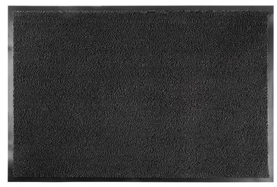 Fußmatte MagicHome CPM 304, für die Tür, 60x90 cm, schwarz/grau