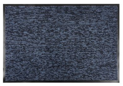 Fußmatte MagicHome CPM 305, für die Tür, 60x90 cm, schwarz/blau