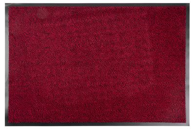 Fußmatte MagicHome, für die Tür, 60x90 cm, schwarz/rot